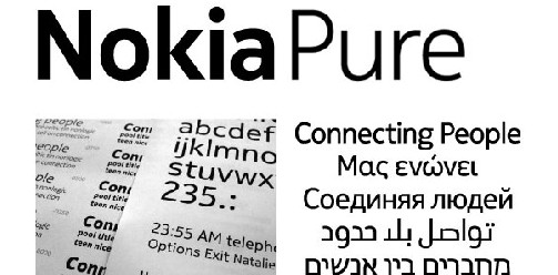 诺基亚品牌新字体Nokia Pure